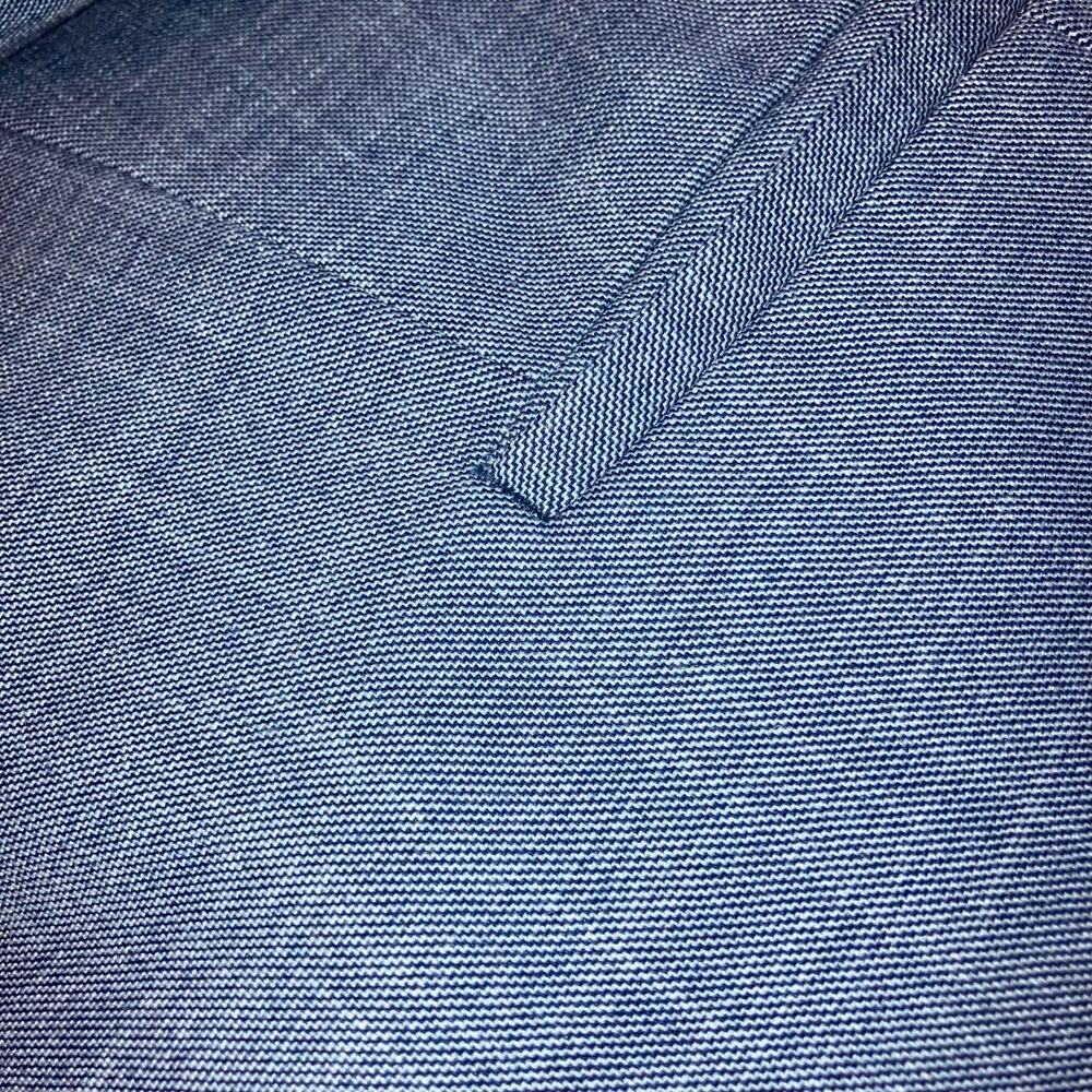 Talbots Light Blue Sharkskin Straight-leg Suit Pants- size 14P - Picture 12 of 13